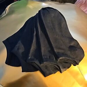 5 PAIRS LOW CUT SOCKS UNISEX BLACK